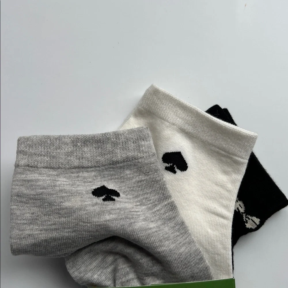 Kate Spade Bows and Spades Socks Trio